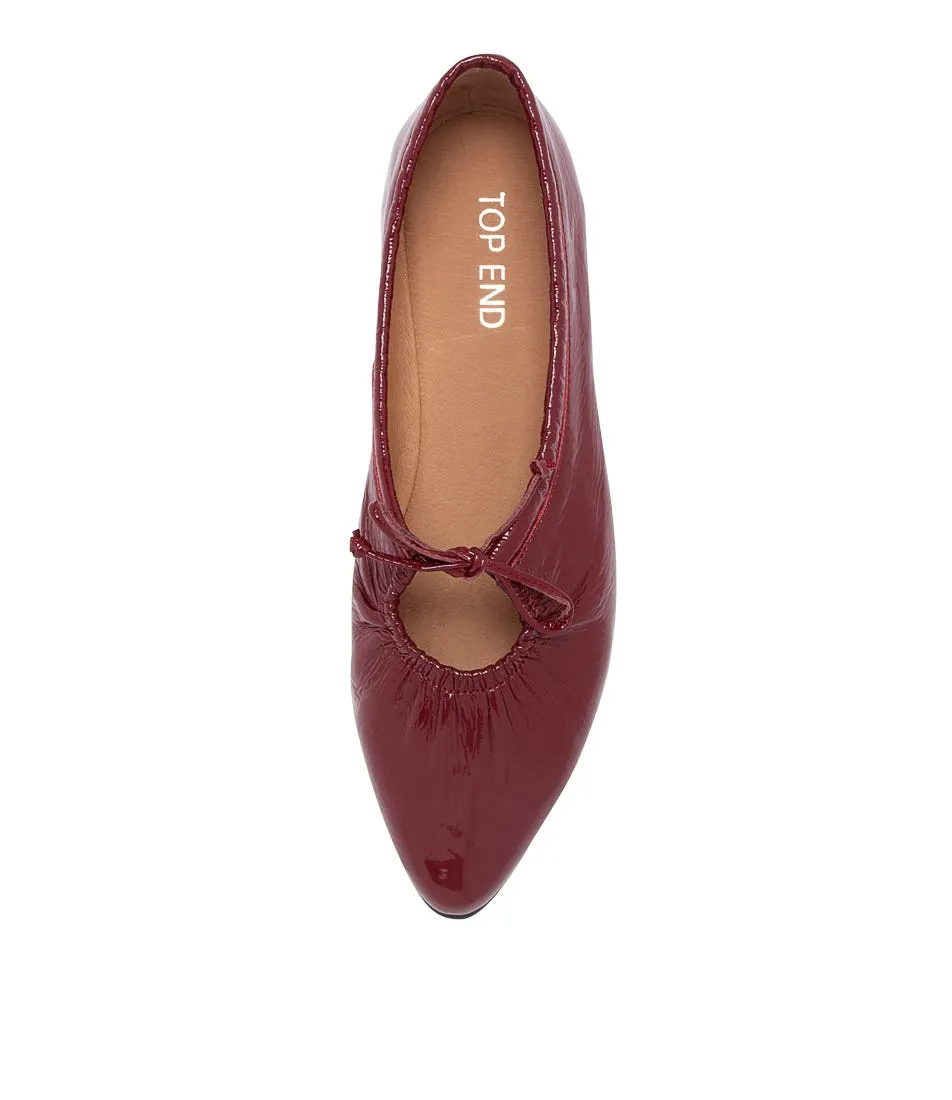 TOP END Sonnys Pinot Patent Leather Slip Ons