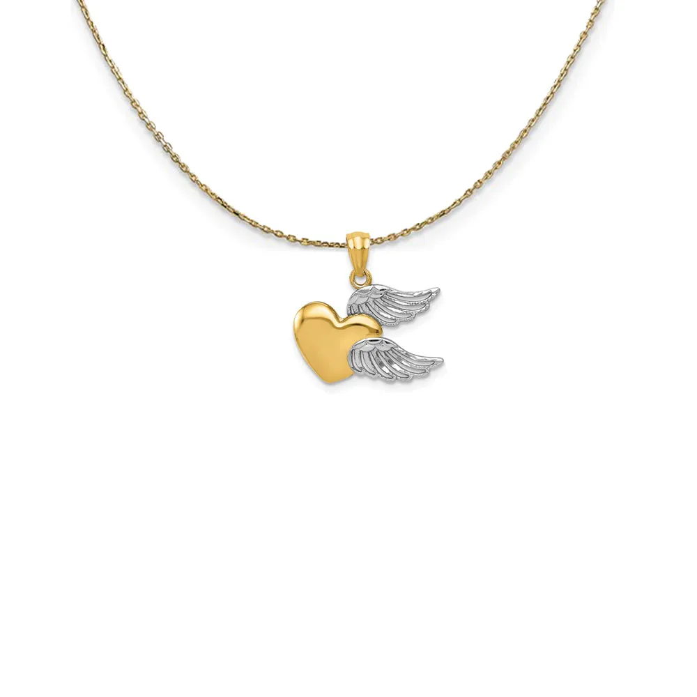 Two Tone Heart Necklace