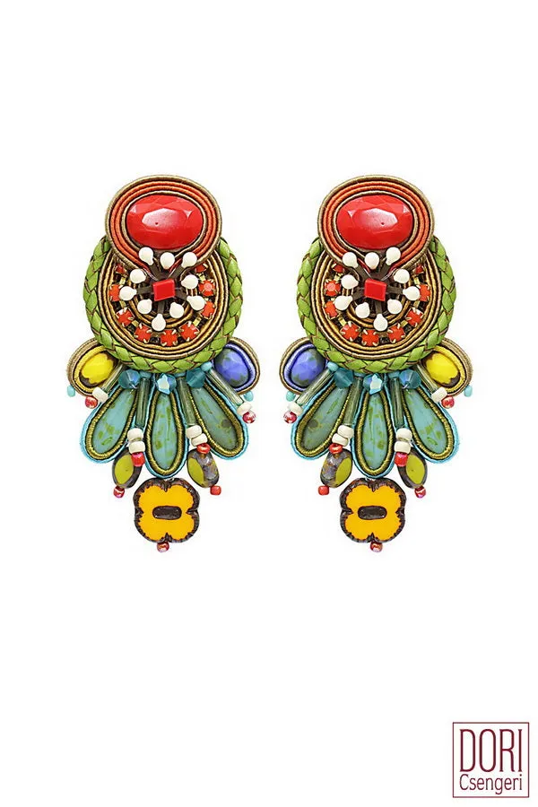 Unique Naive Art Earrings