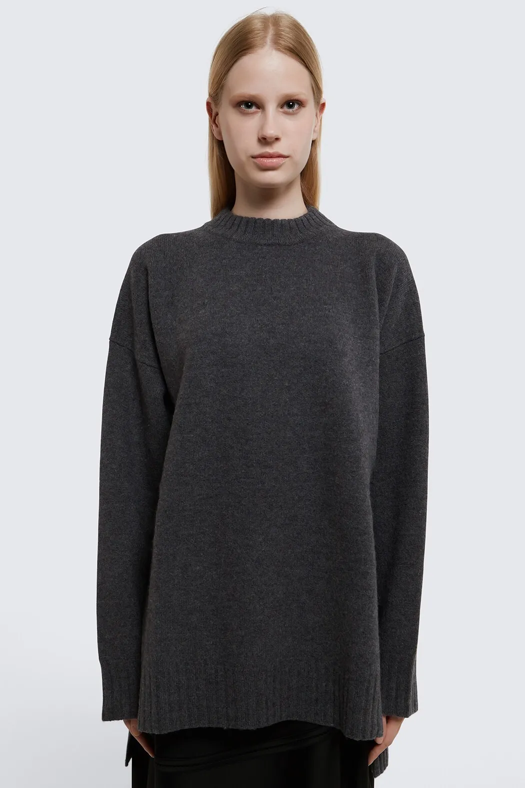 Jil Sander Crew Neck Wool Long Sleeves Plain Office Style