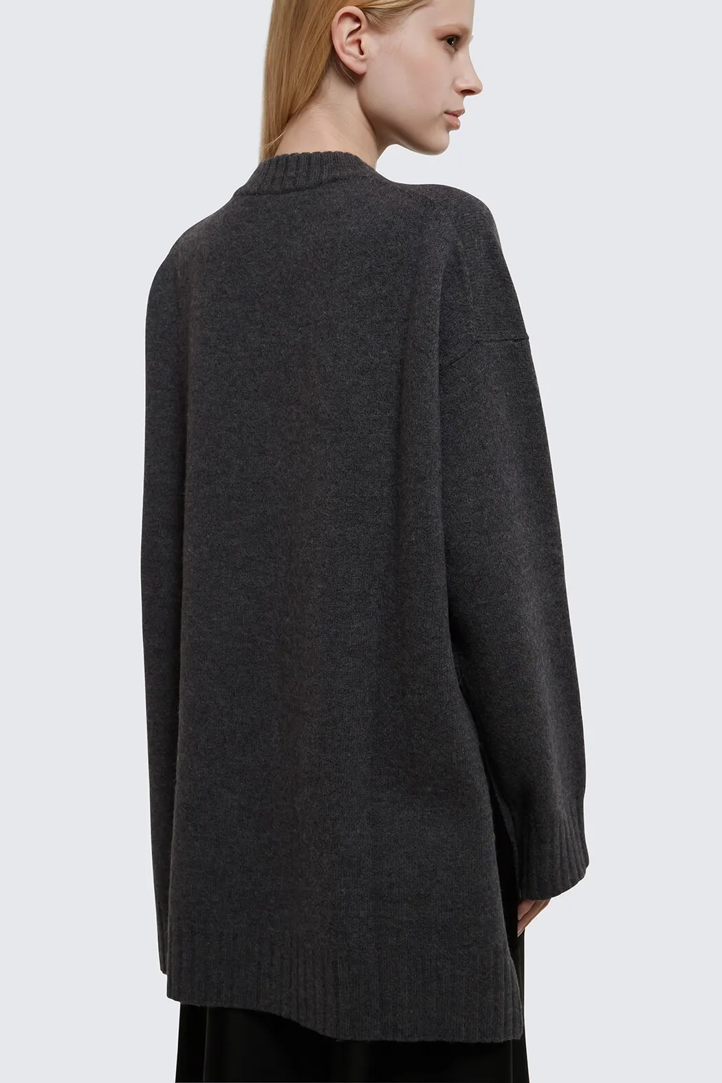 Jil Sander Crew Neck Wool Long Sleeves Plain Office Style