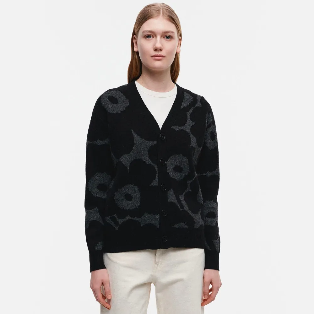 marimekko Flower Patterns Unisex Wool Nylon Long Sleeves