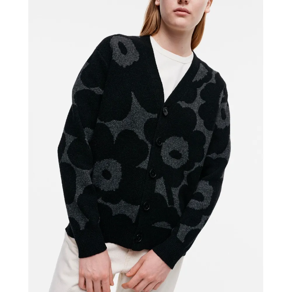 marimekko Flower Patterns Unisex Wool Nylon Long Sleeves