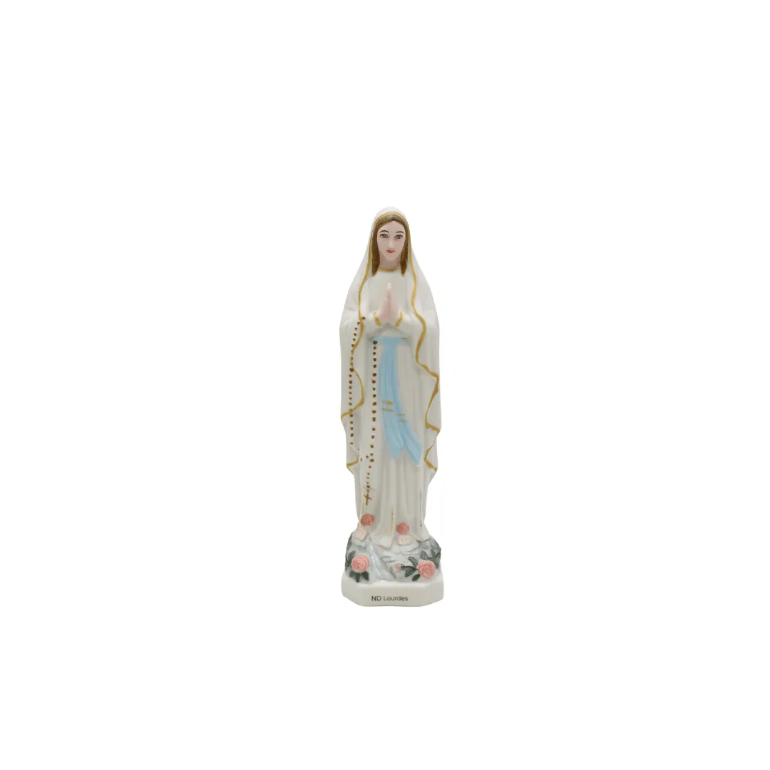 Ceramic Statue of Our Lady of Lourdes (Available in 15cm or 20cm)