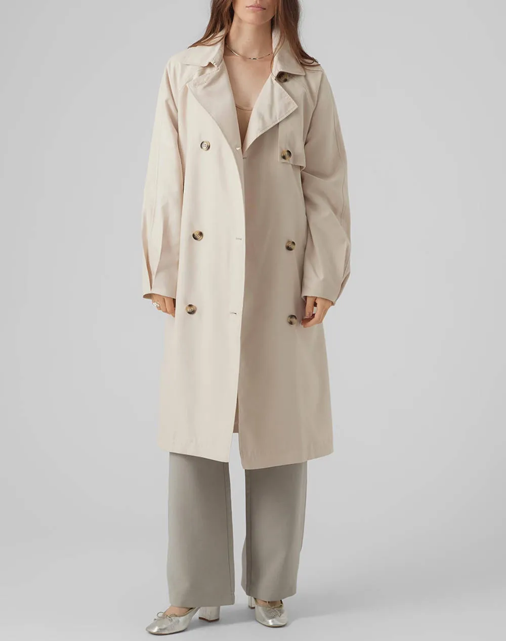 VMDOOREN Long Trench Coat BOOS by VERO MODA