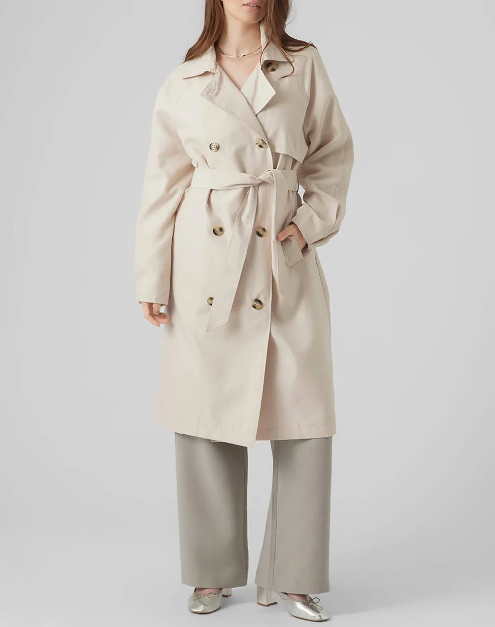 VMDOOREN Long Trench Coat BOOS by VERO MODA