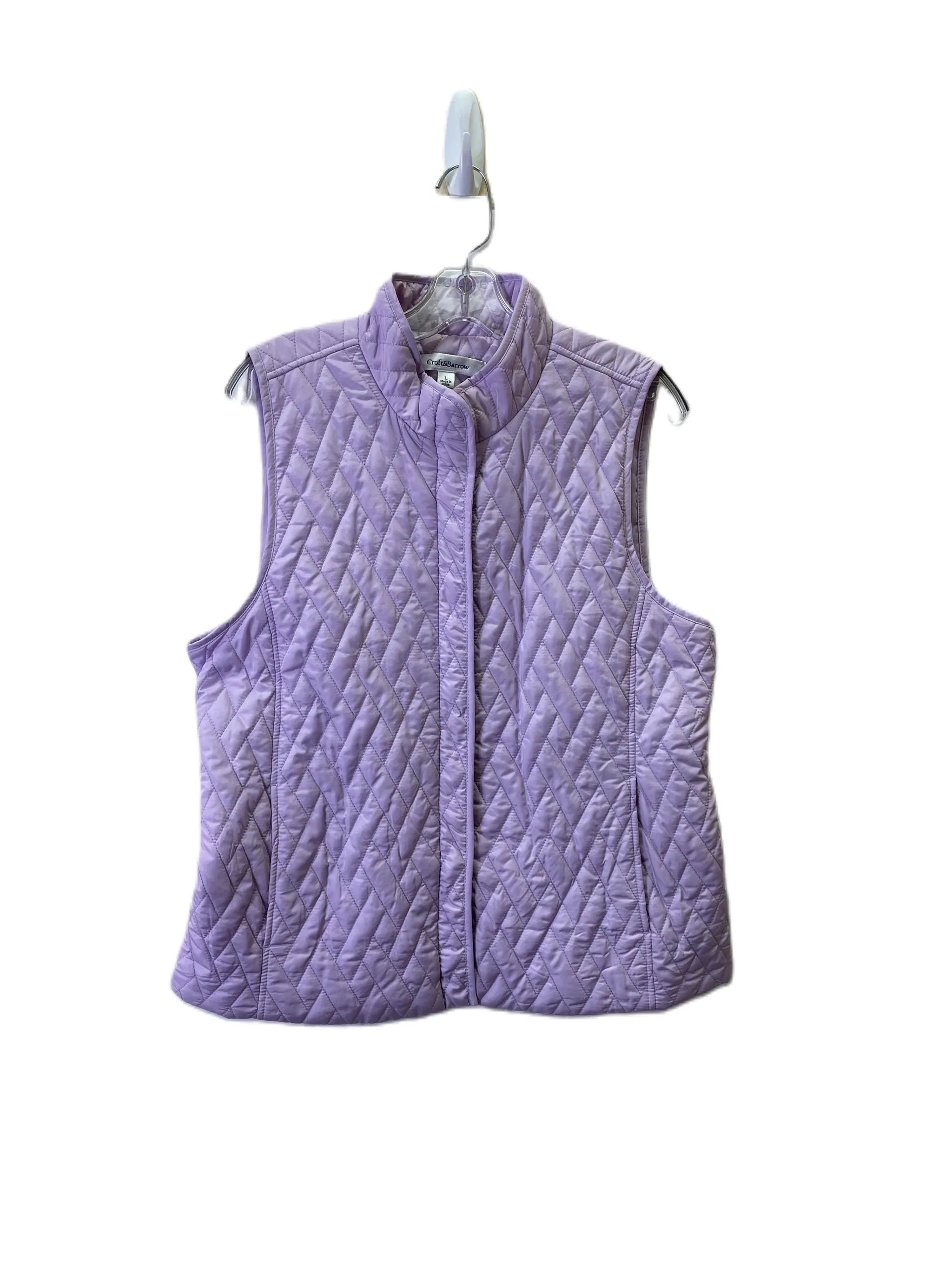 Croft And Barrow Purple Puffer Vest