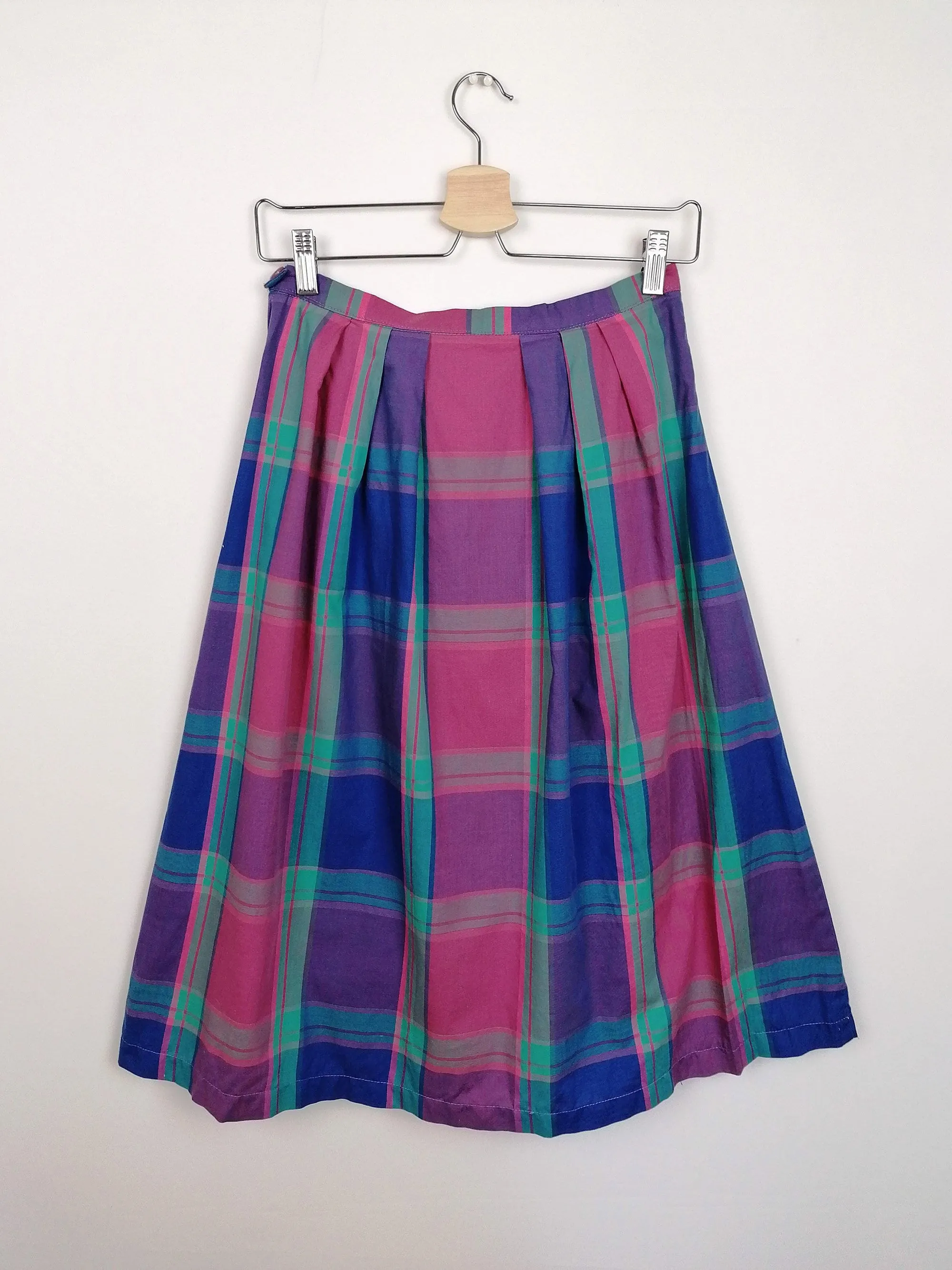 Vintage Plaid Skirt Small Medium