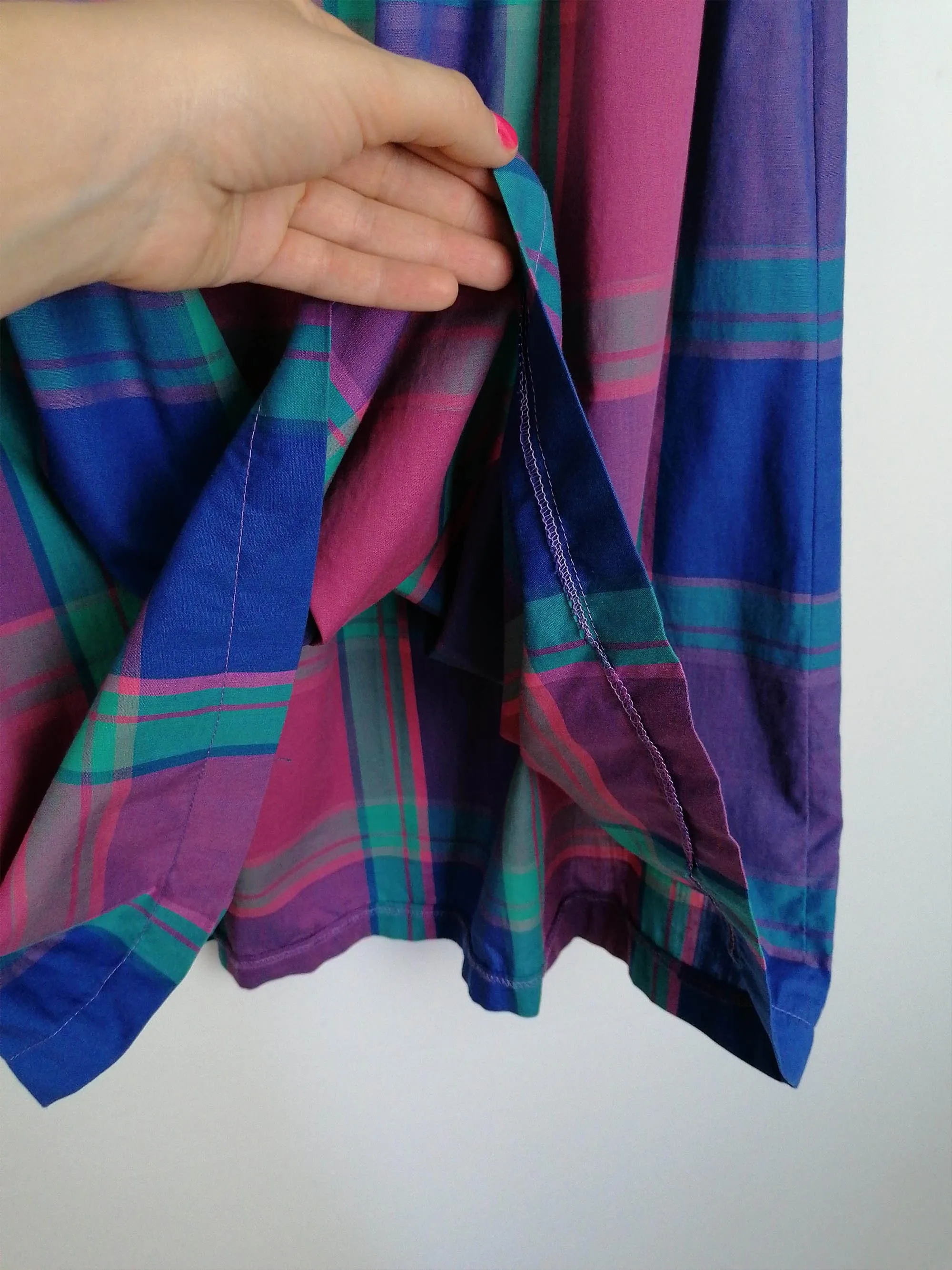 Vintage Plaid Skirt Small Medium