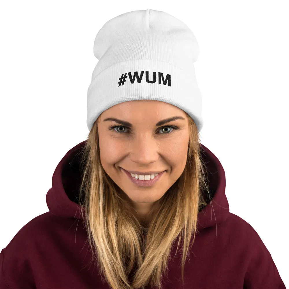 #WUM (wakeupmargo) Black Embroidered Beanie, Various Colors