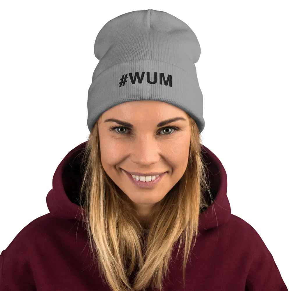 #WUM (wakeupmargo) Black Embroidered Beanie, Various Colors