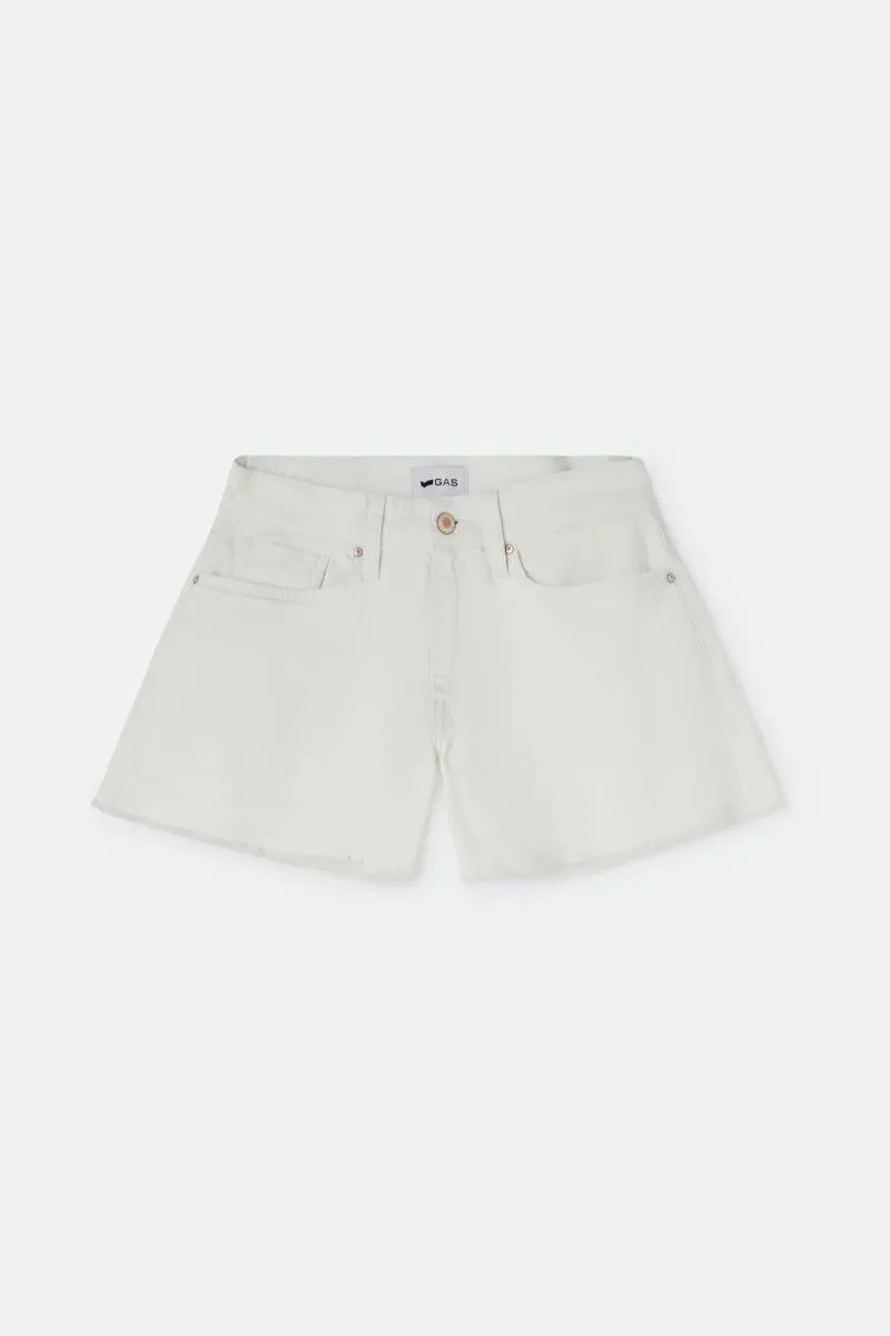 White Denim Shorts for Women