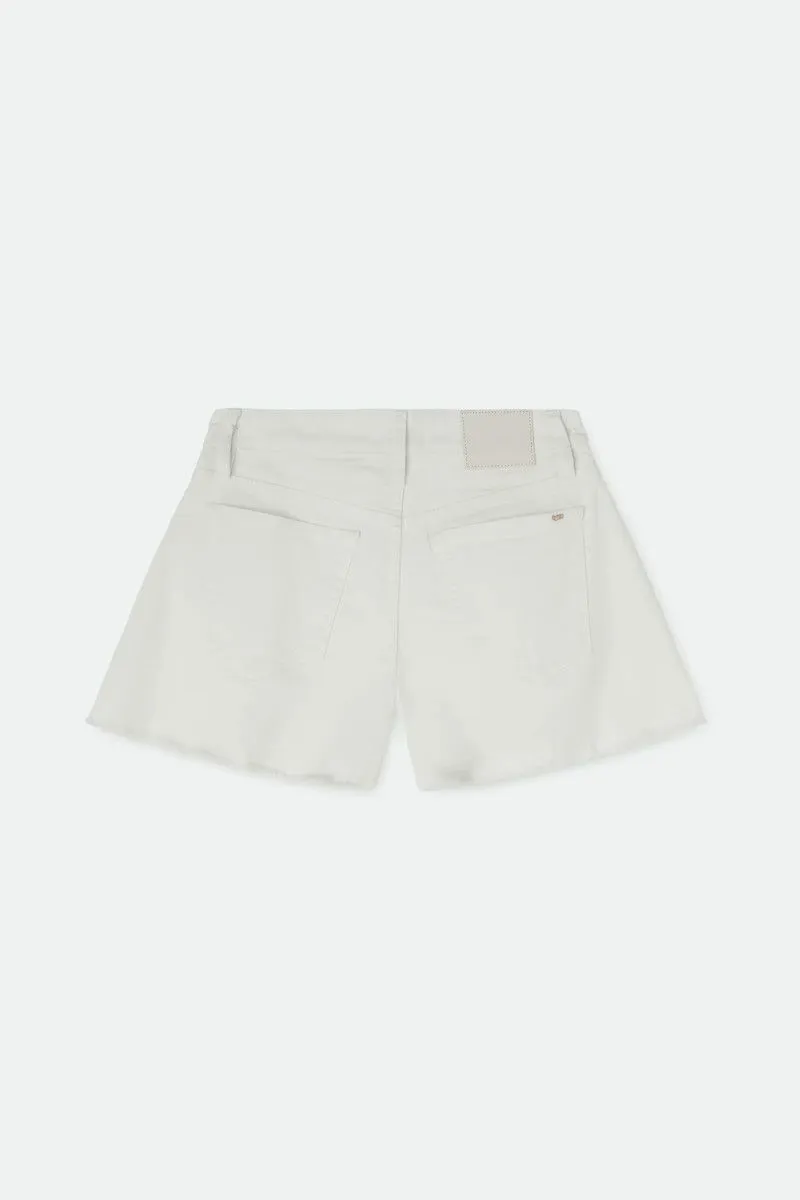 White Denim Shorts for Women