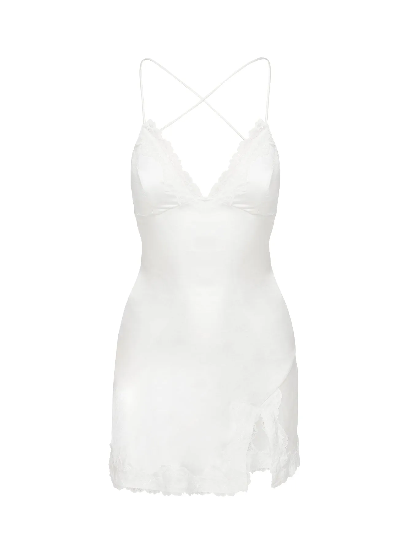 White Mini Dress by Anysa