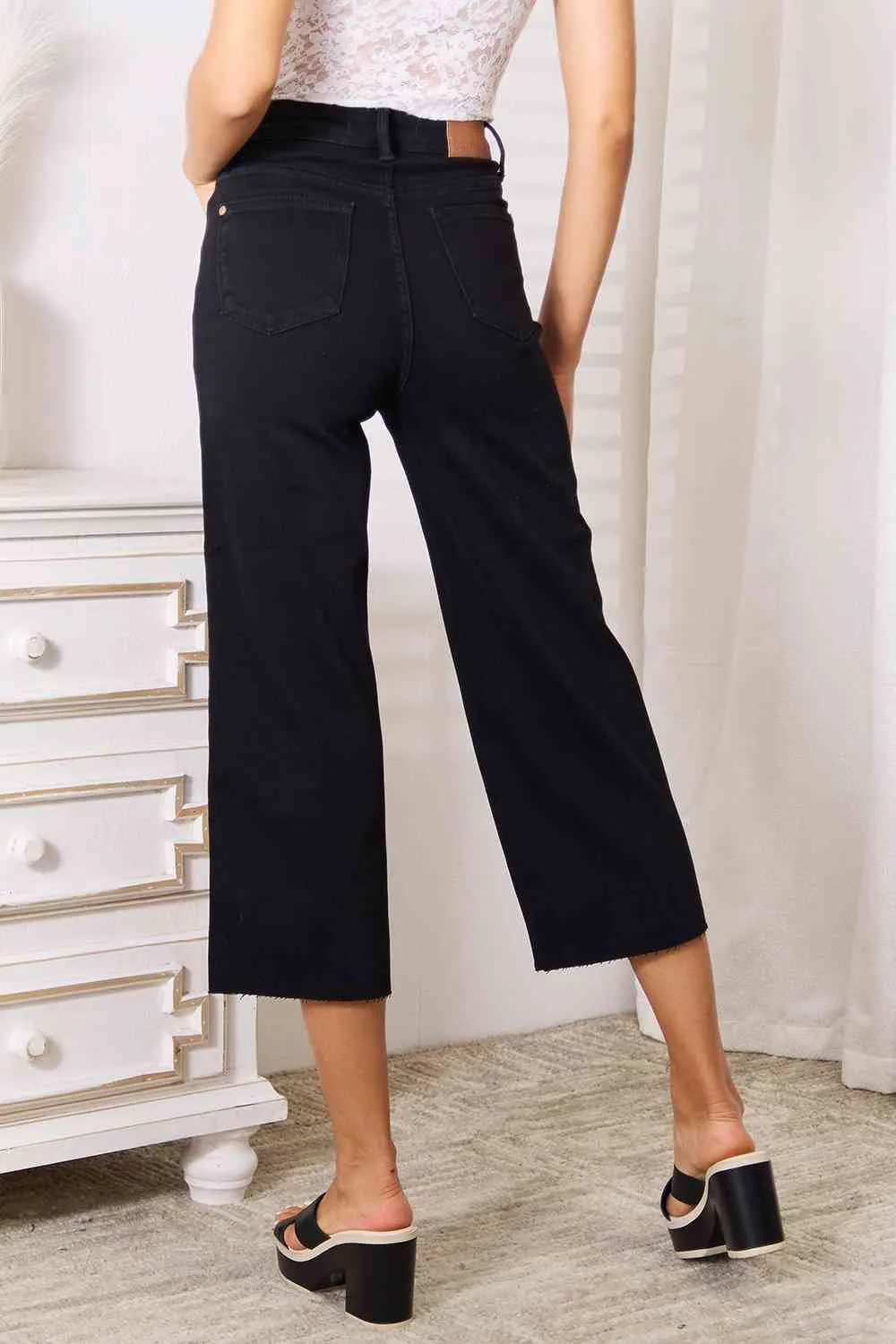 Full Size Wide Leg High Waist Jeans