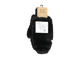 Women's Convertible Faux Fur Mittens