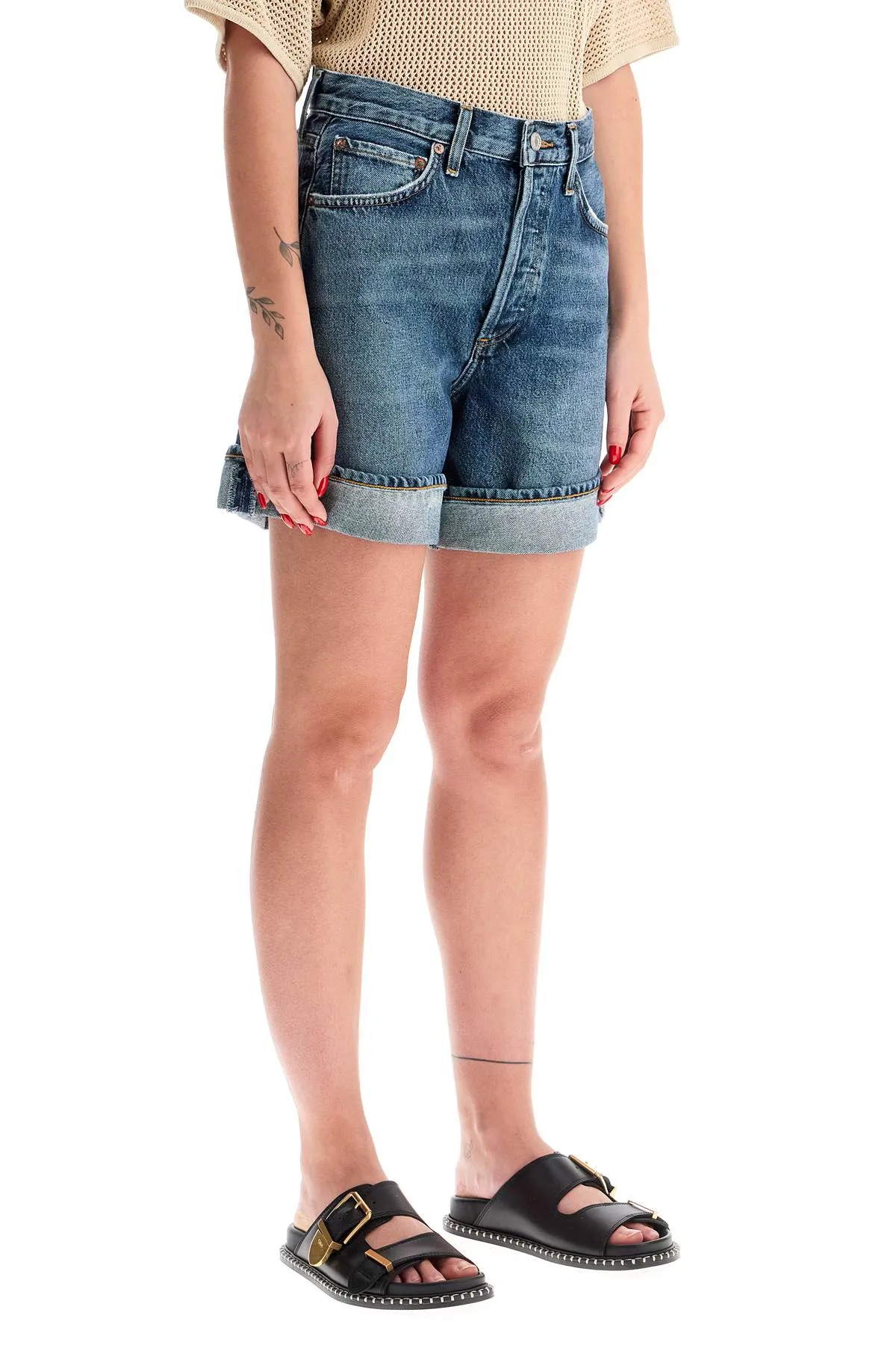 Women's Denim Shorts A9197 1206 Control