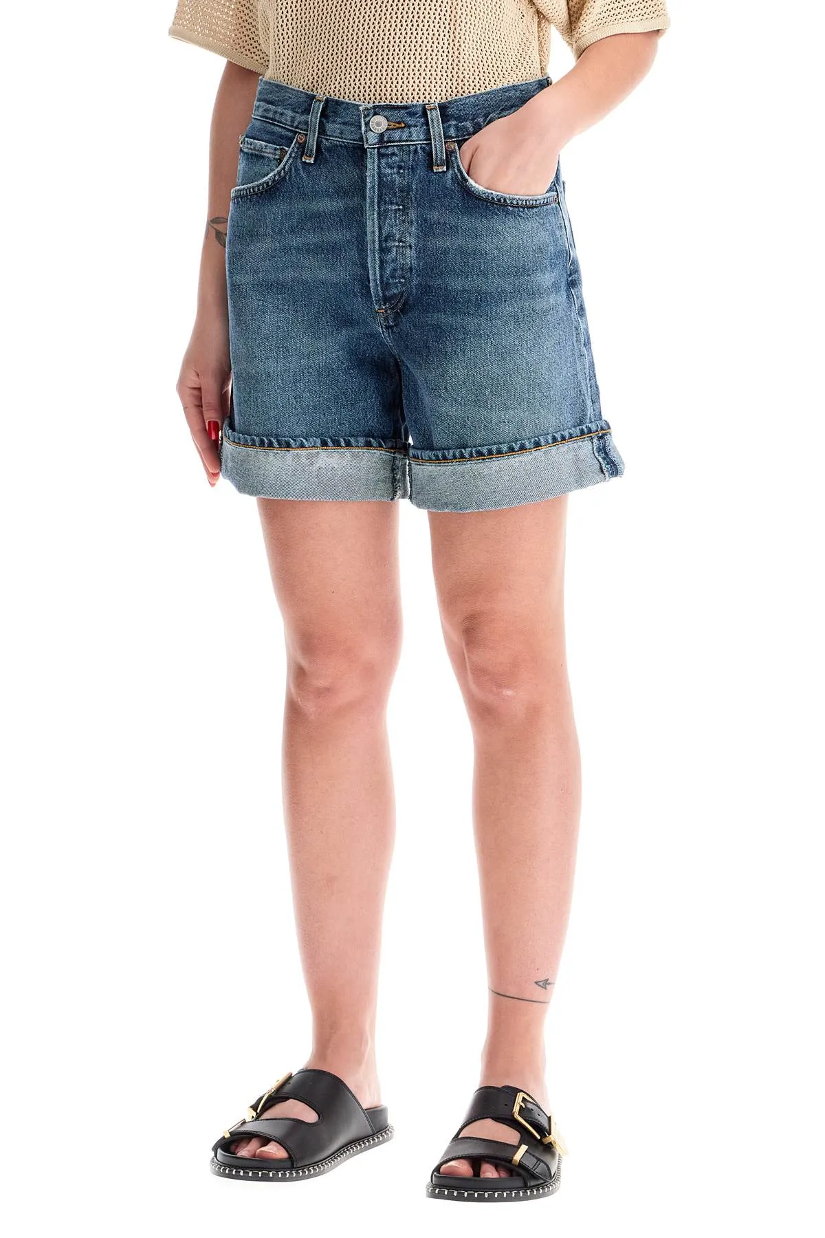 Women's Denim Shorts A9197 1206 Control