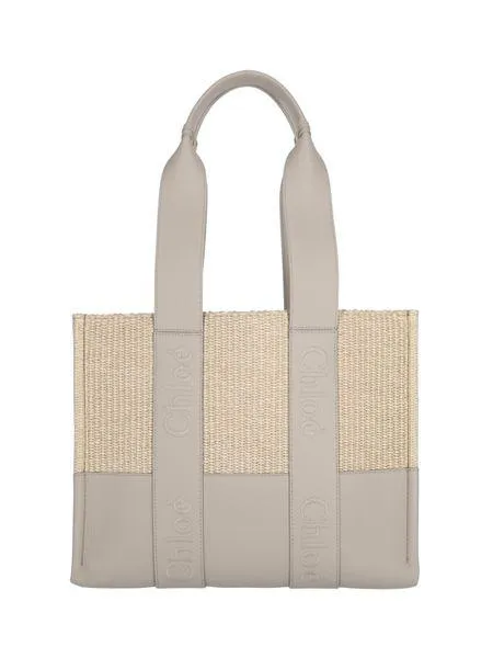 Women's Grey Leather Tote by CHLO