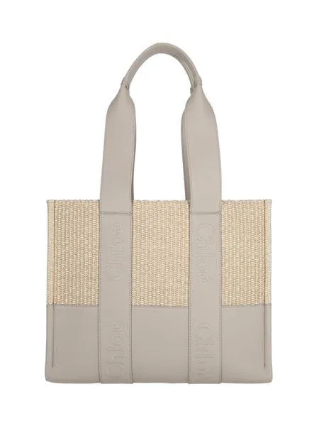 Women's Grey Leather Tote by CHLO