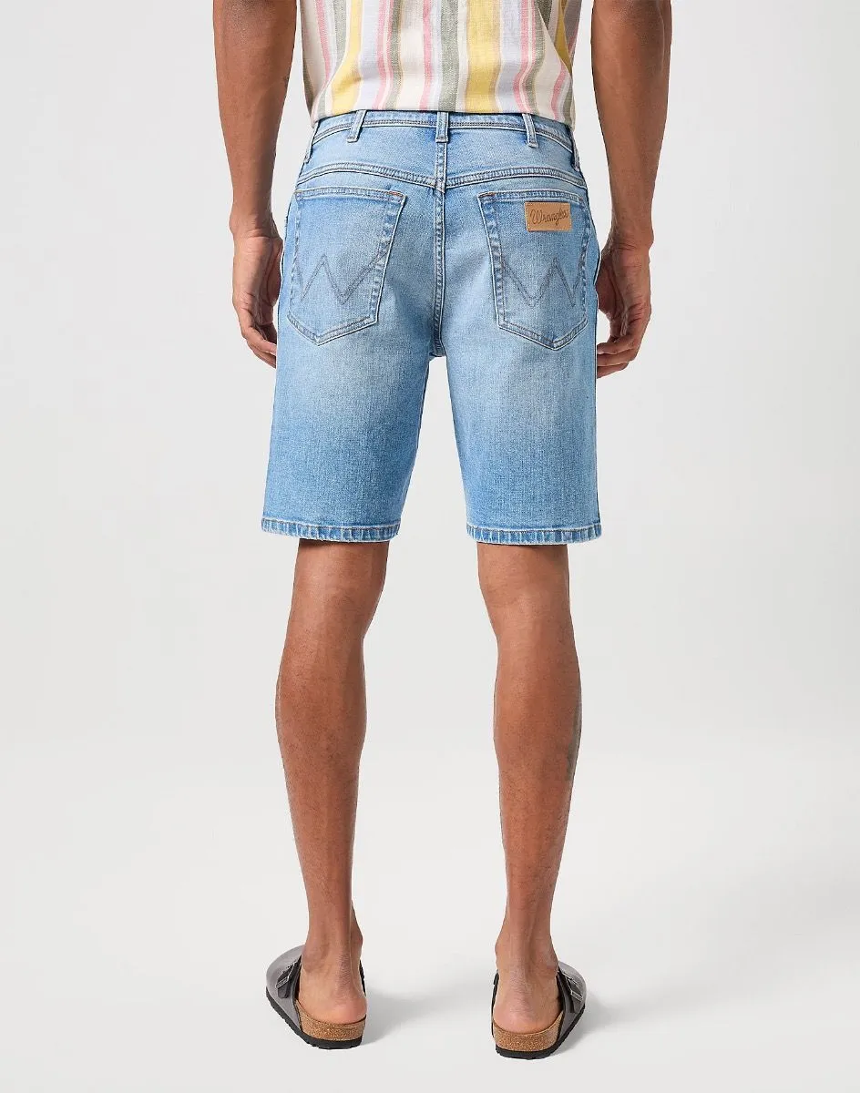 Wrangler Texas Stretch Denim Shorts Clever Grey