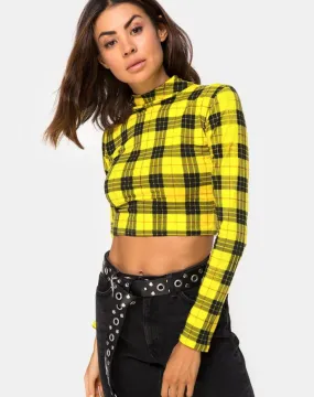 Yellow Plaid Rhala Top