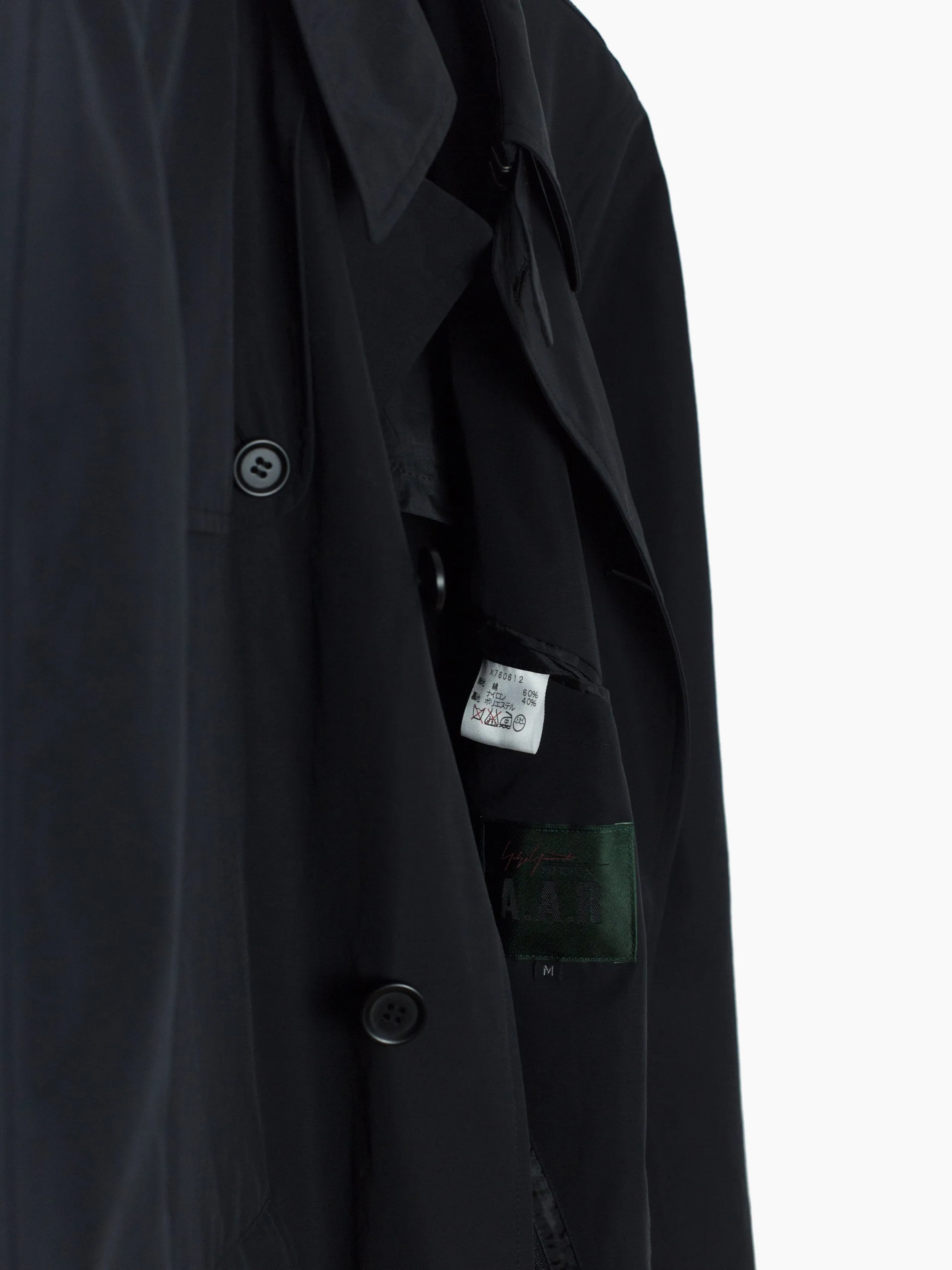 Yohji Yamamoto D'urban A.A.R. 90s Inner Holster SB Technical Trench Coat